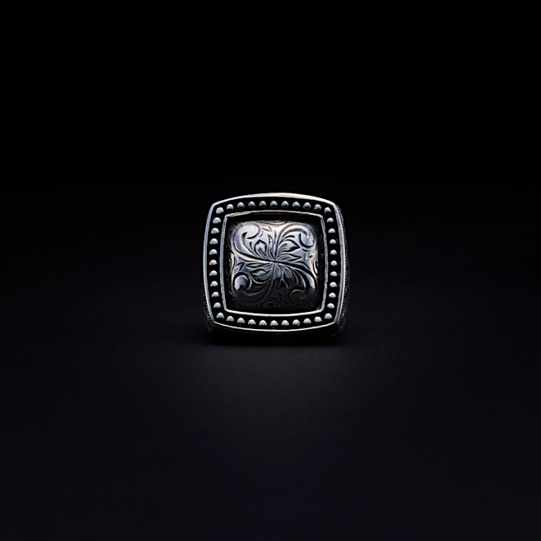 Engraved Mafia Ring