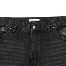 画像をギャラリービューアに読み込む, Leather Pocket LAX Jeans
