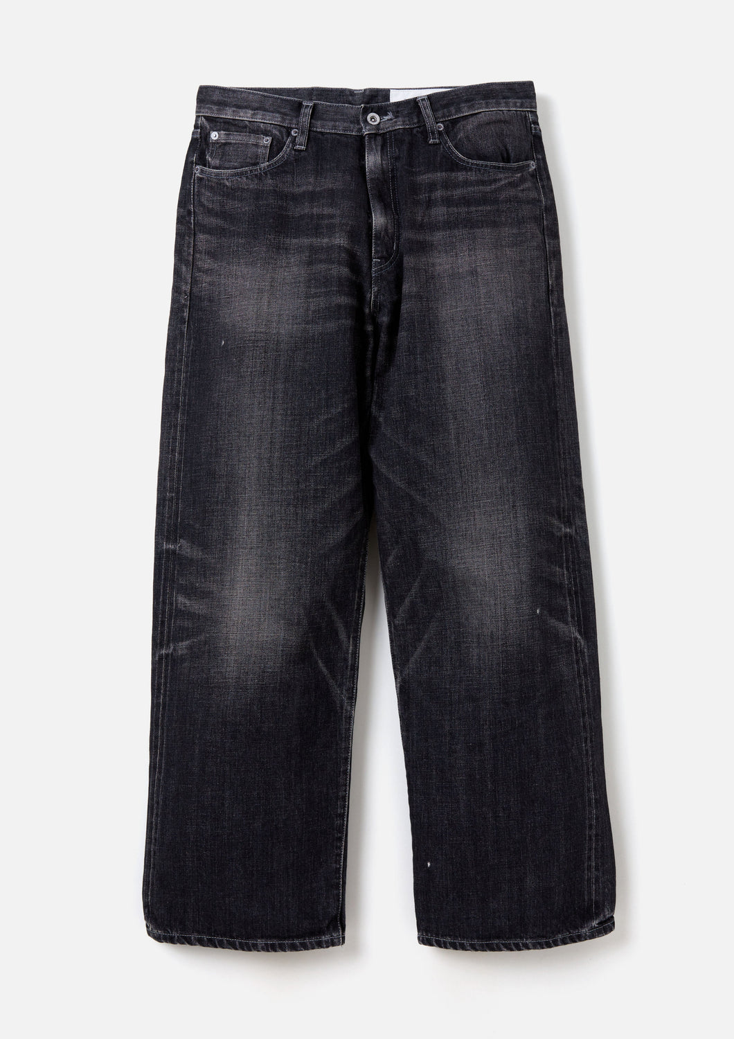 WASHED DENIM DP WIDE PANTS