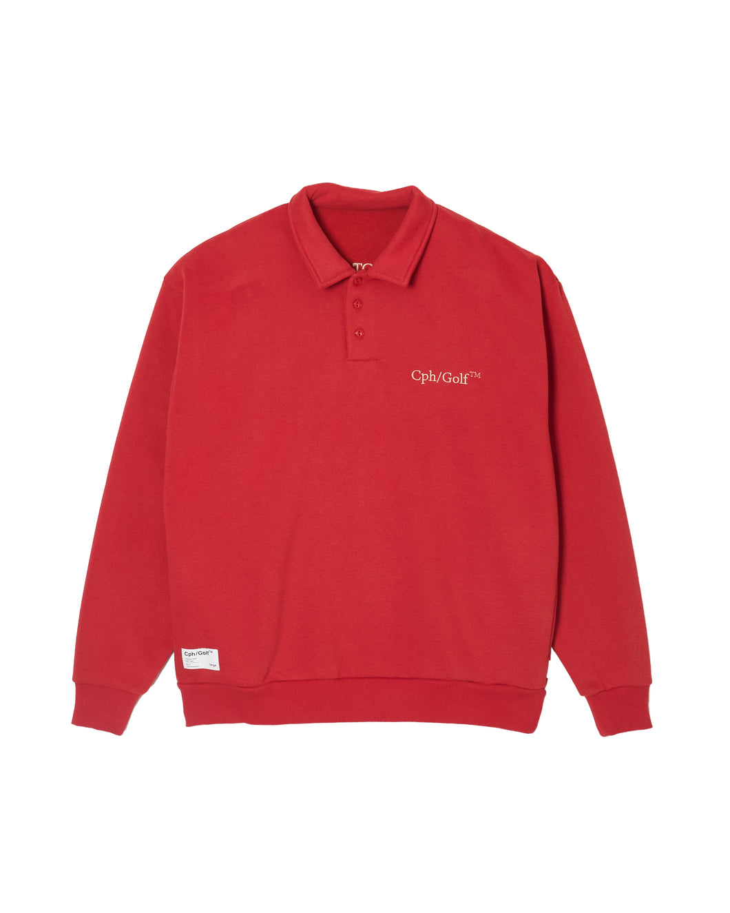 #DIGNIFIED LOGO FLEECE PULLOVER L/S POLO