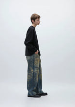 画像をギャラリービューアに読み込む, SAVAGE &nbsp;DENIM DP WIDE PANTS
