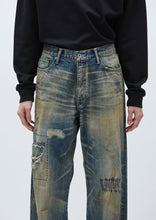 画像をギャラリービューアに読み込む, SAVAGE &nbsp;DENIM DP WIDE PANTS
