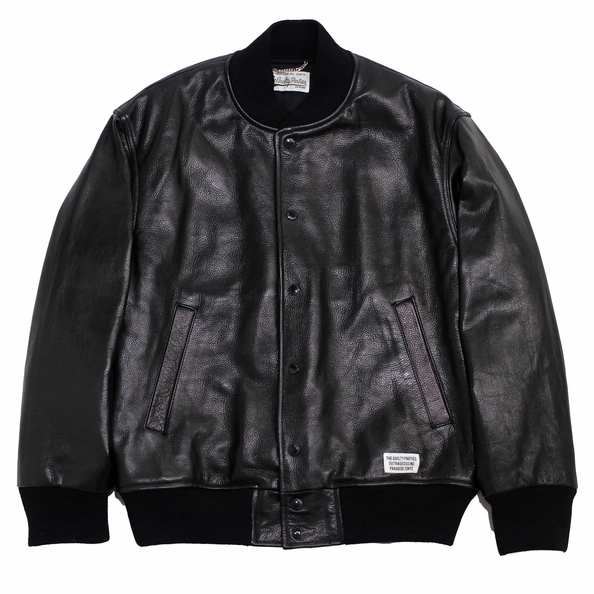 LEATHER VARSITY JACKET -A- ( TYPE-1 ) – Roots Bonds ONLINE STORE