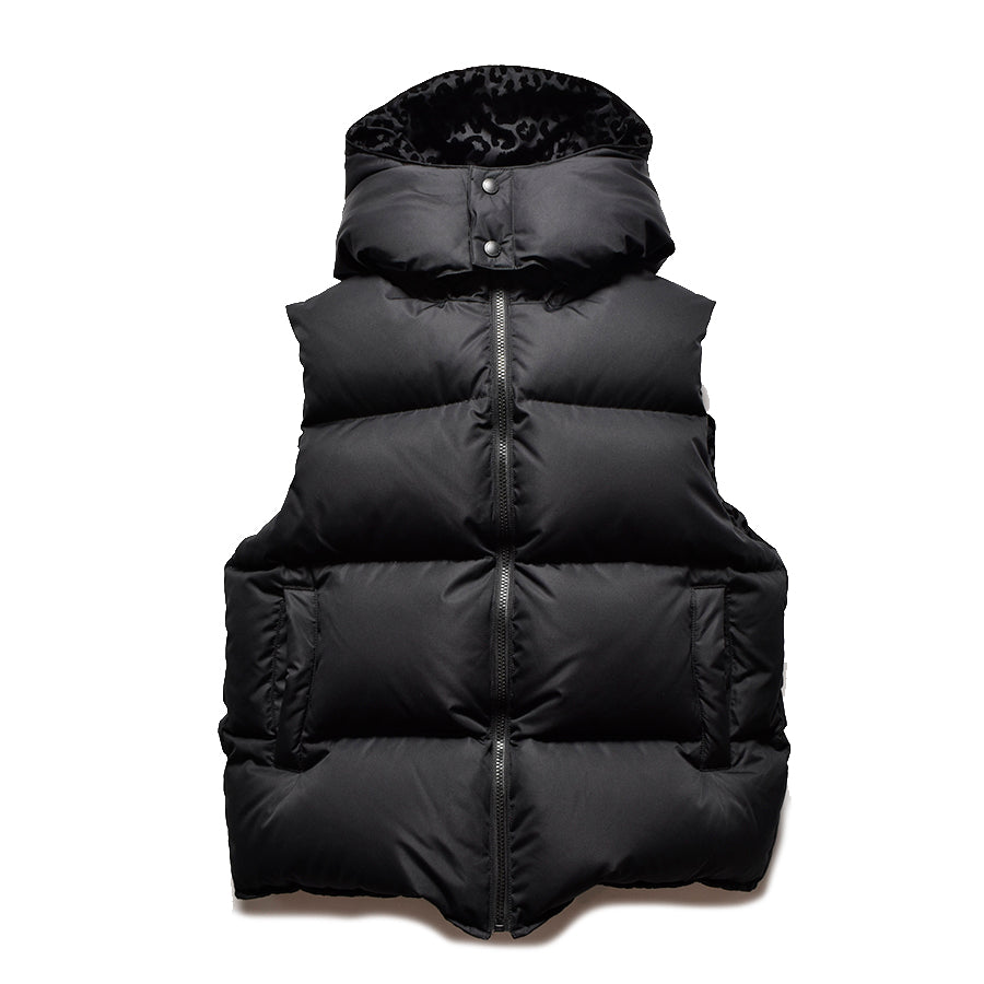 B.Leopard Reversible Down Vest