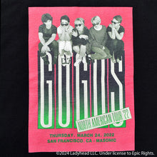 画像をギャラリービューアに読み込む, GO-GO&#39;S &quot;North American tour&quot;Print Crew neck T-SH
