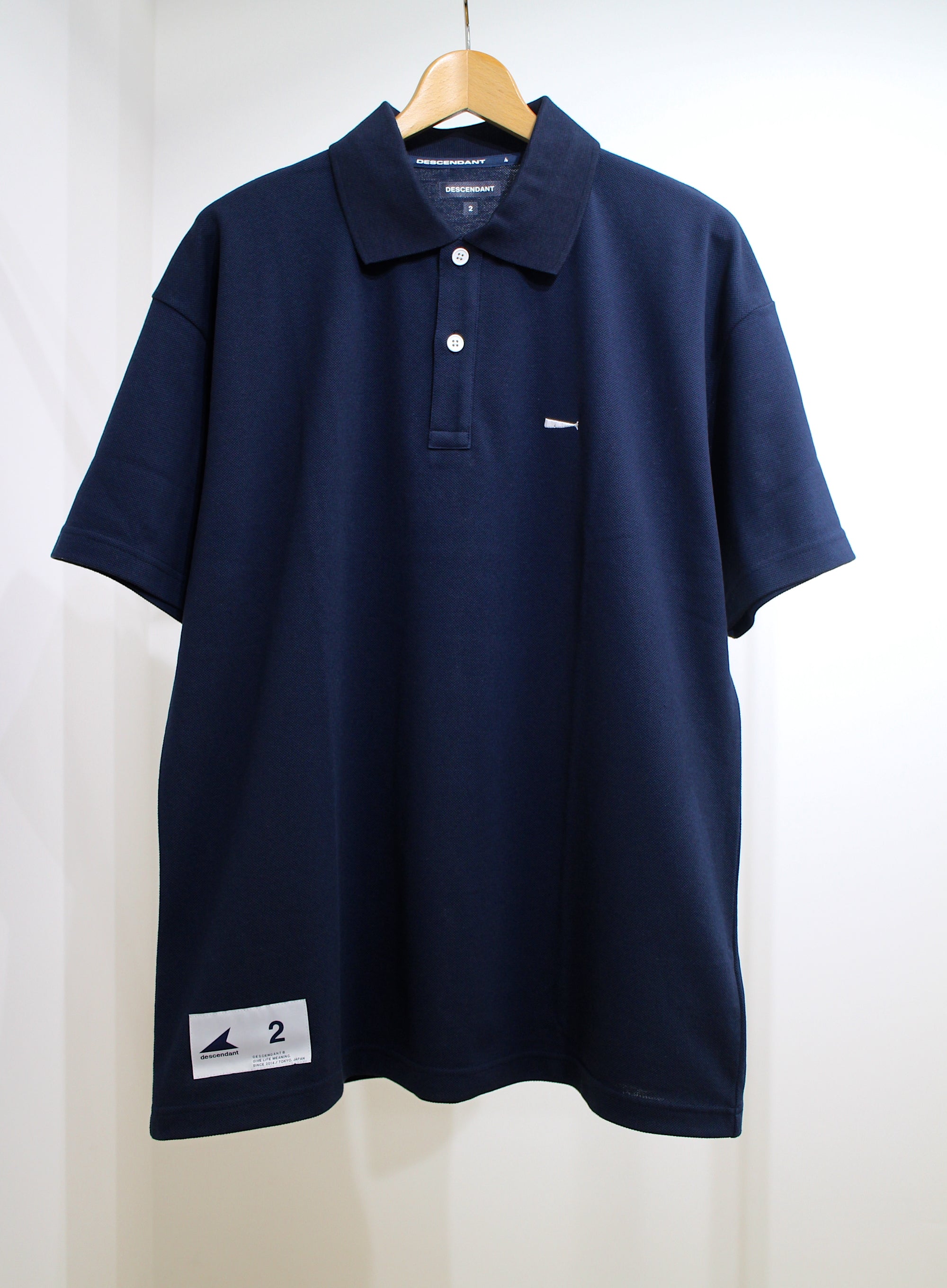 DESCENDANT CACHALOT POLO ポロシャツ 黒 WTAPS - トップス