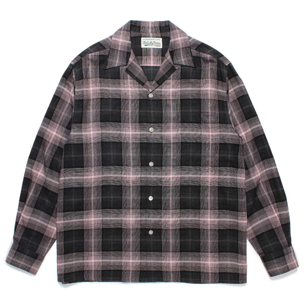 OMBRE CHECK OPEN COLLAR SHIRT L/S ( TYPE-3 )