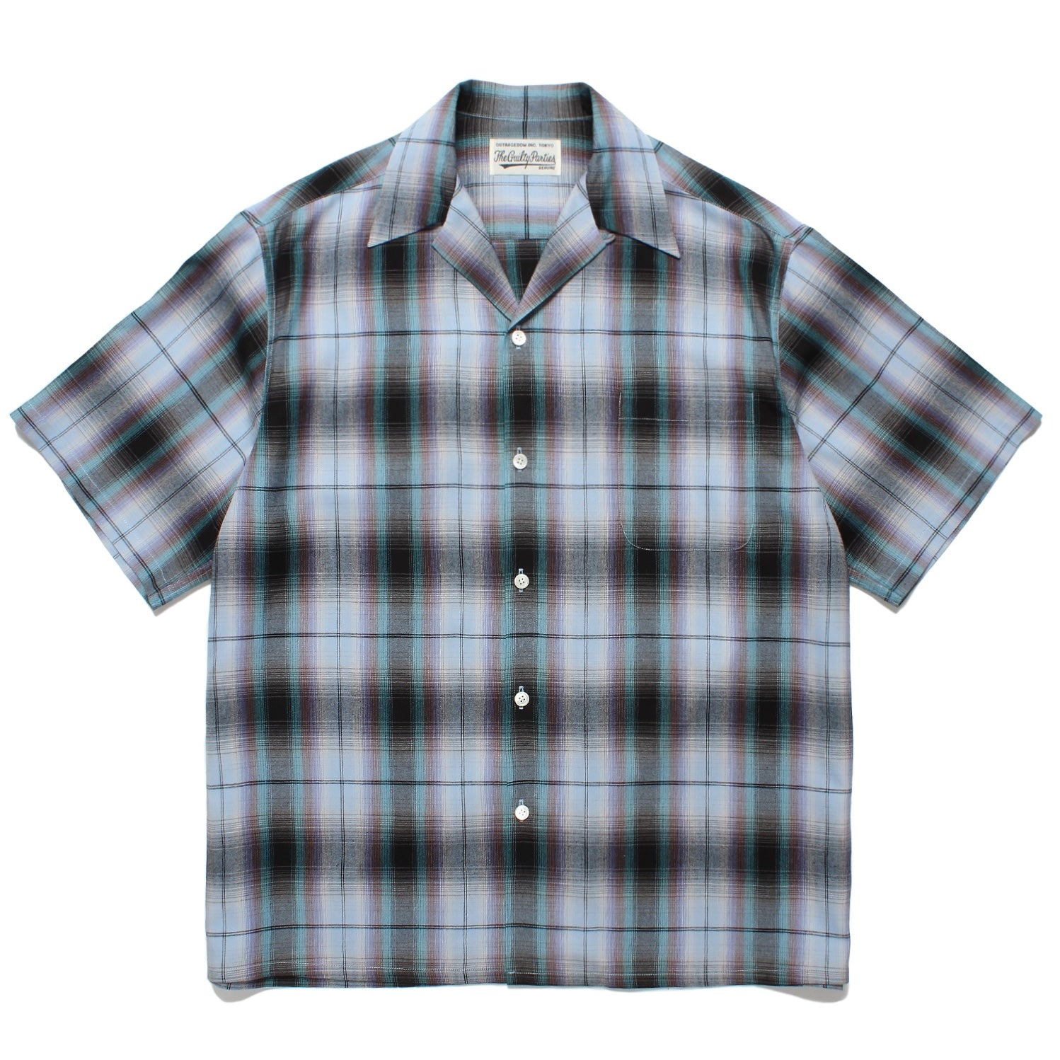 OMBRE CHECK OPEN COLLAR SHIRT S/S (TYPE-2) – Roots Bonds ONLINE STORE