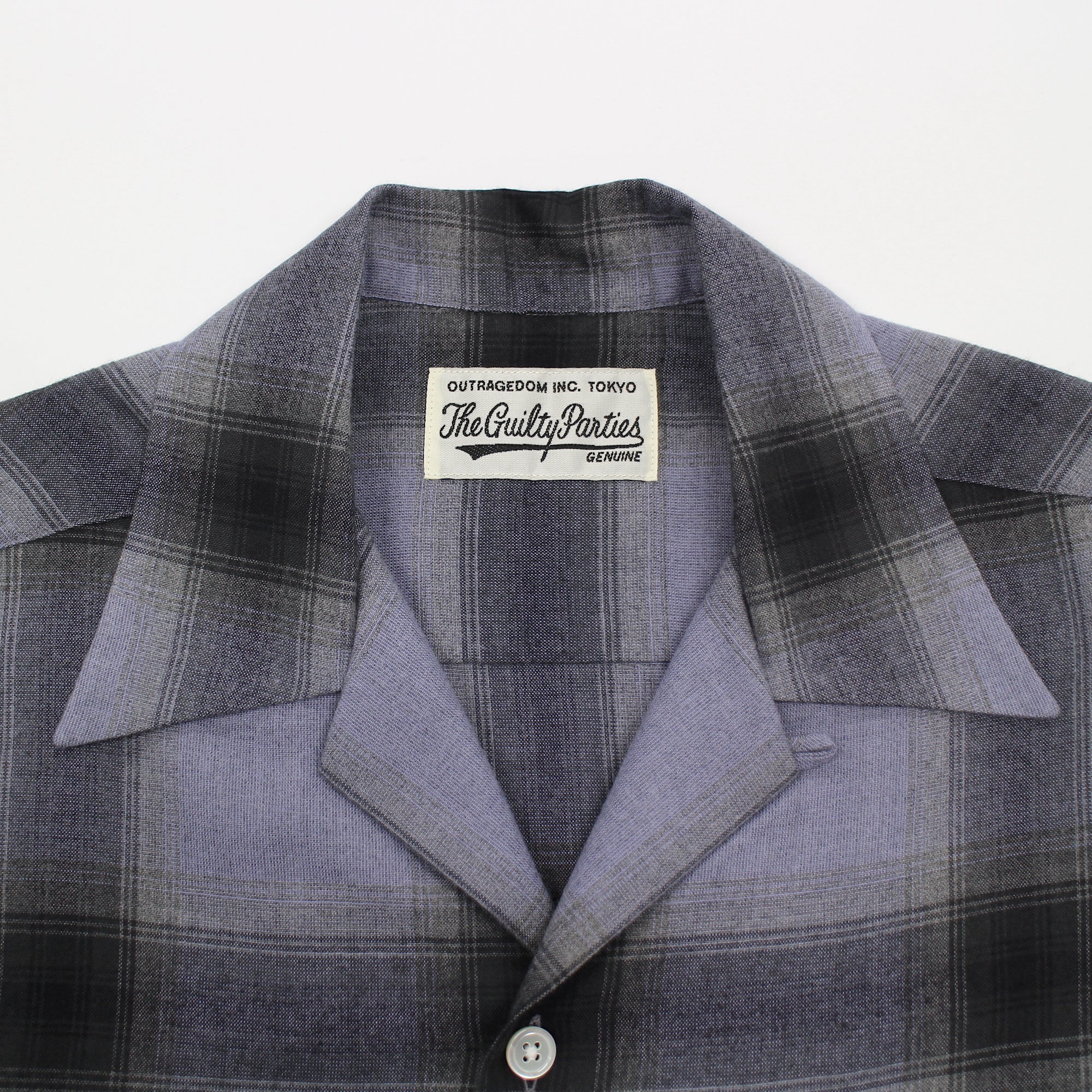 OMBRE CHECK OPEN COLLAR SHIRT L/S (TYPE-2)